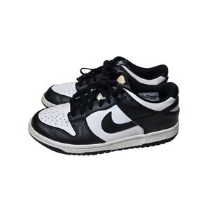 Nike Dunk Low Black White Panda GS Youth 6.5Y / Women 8 Leather Sneakers SB2